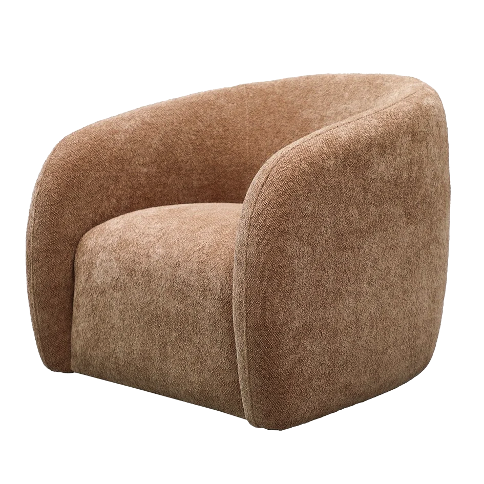 Maxwell swivel chair caramel