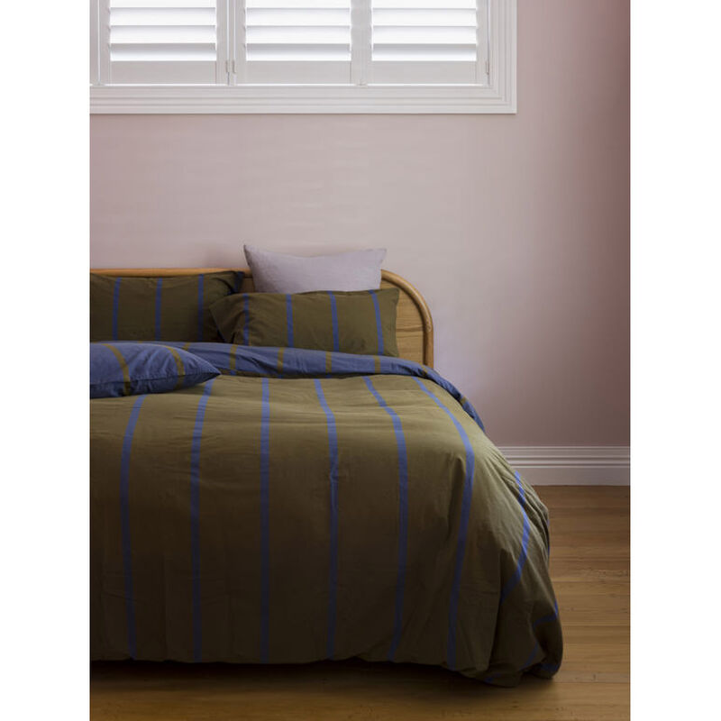 Duo reversible duvet cover aegean and ivy