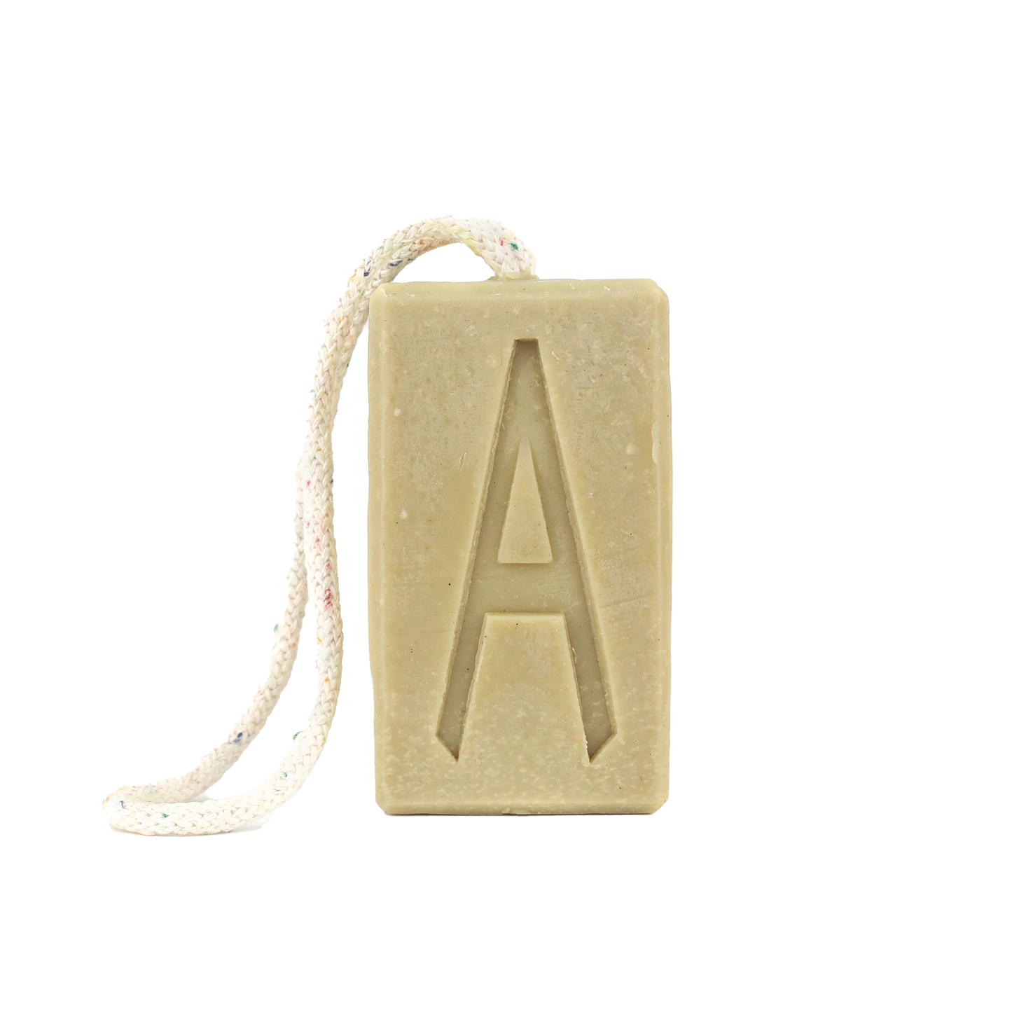 Aermeda triple butter & green clay soap on rope