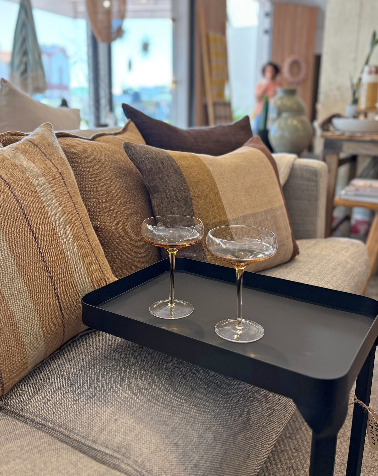 Broste Cocktail glass amber