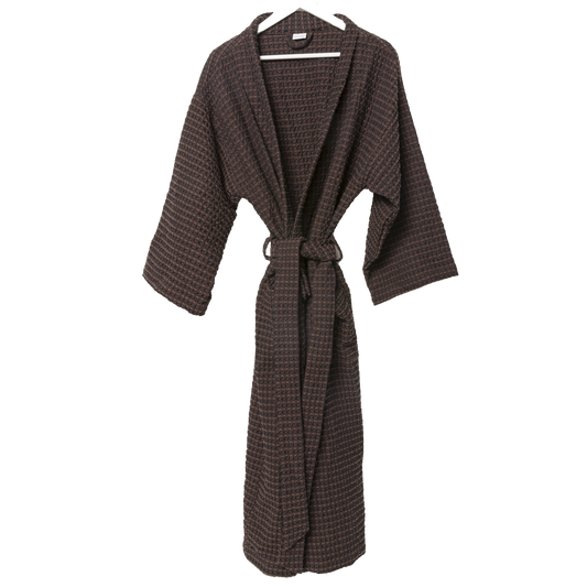 Aalto womens robe midnight & mahogany