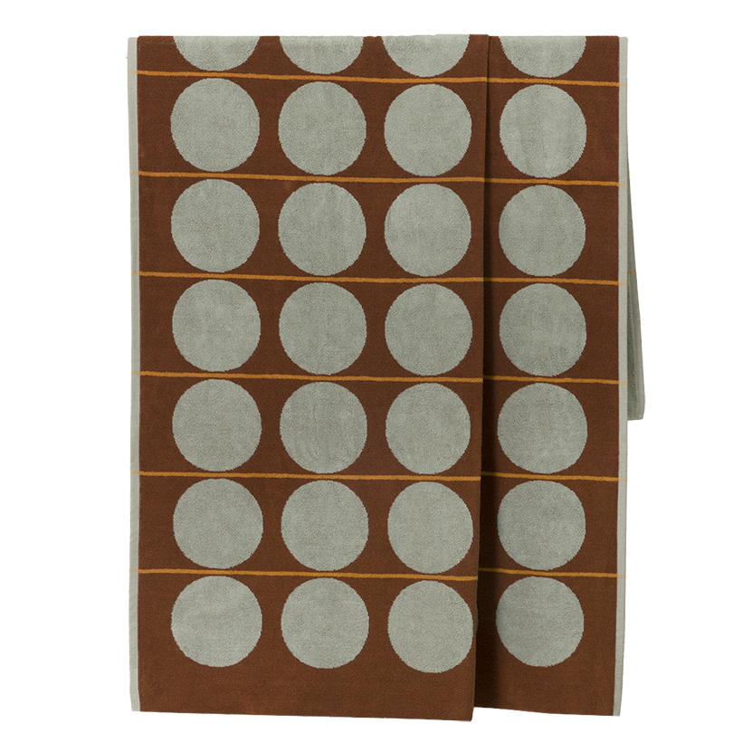 Abacus beach towel mist and paprika