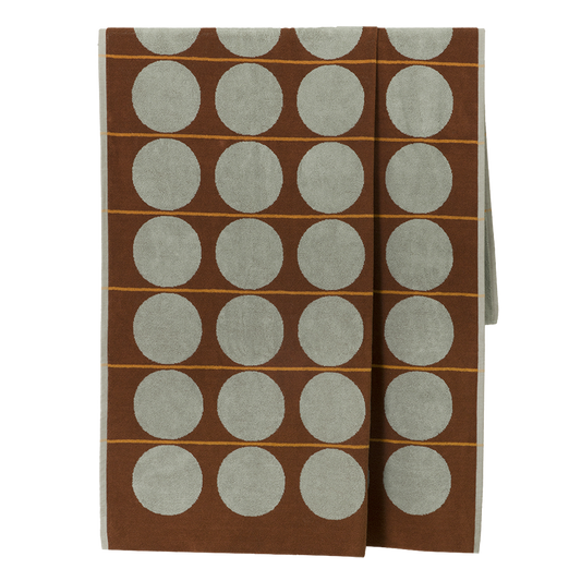 Abacus beach towel mist and paprika