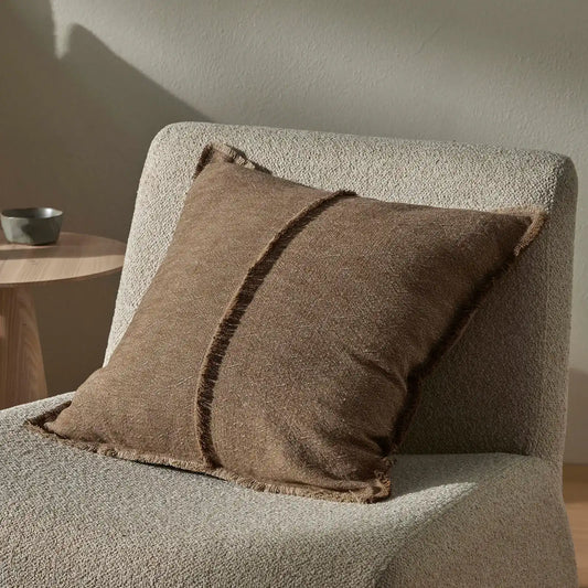 Adela cushion cover 50cm cocoa
