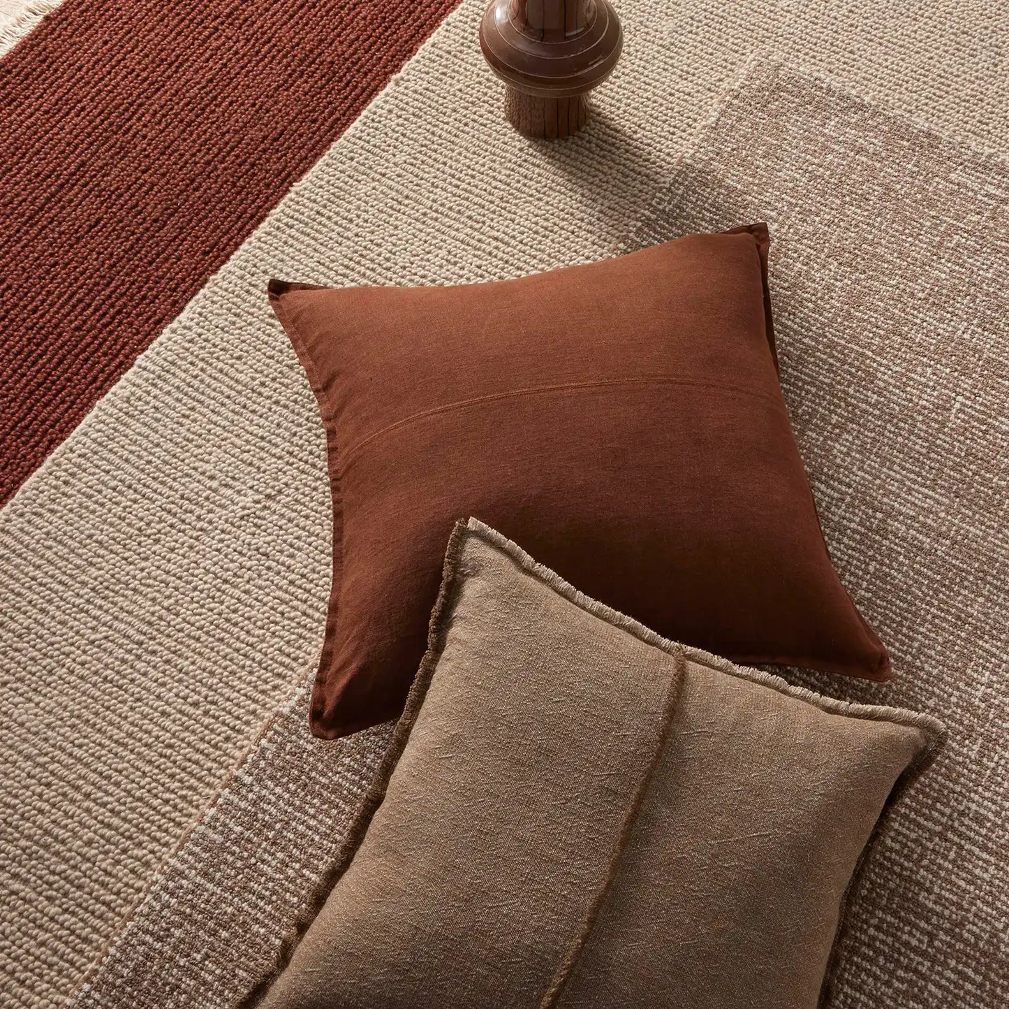 Adela cushion cover 50cm cocoa