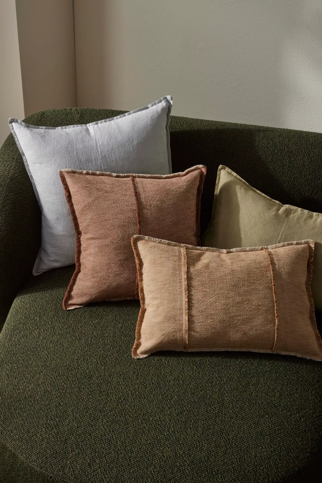 Adela cushion cover 50cm rust