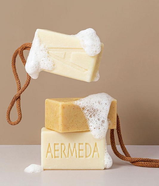 Aermeda buttermilk & egg yolk soap on rope