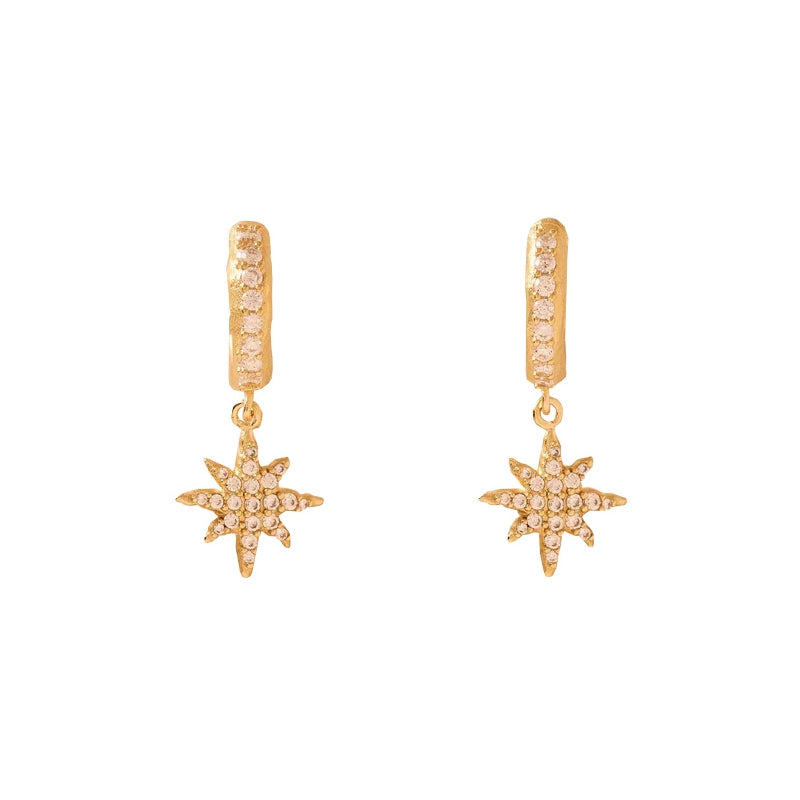 Agapée Celia drop earrings gold