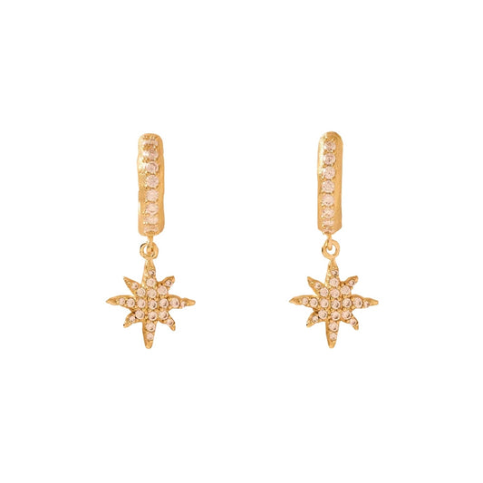 Agapée Celia drop earrings gold