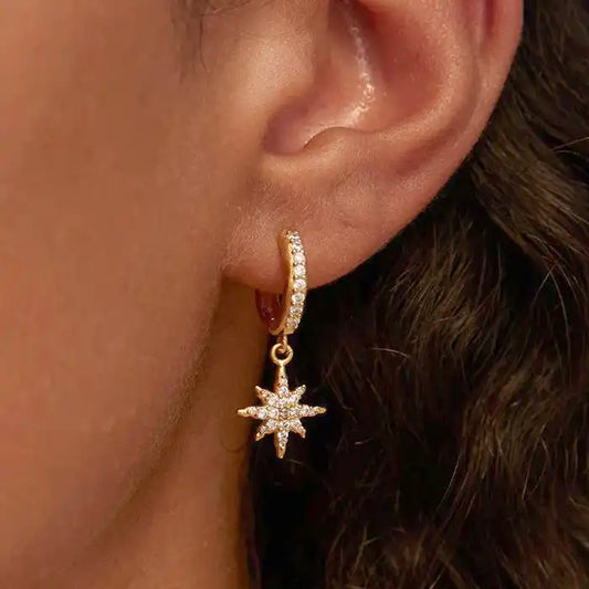 Agapée Celia drop earrings gold