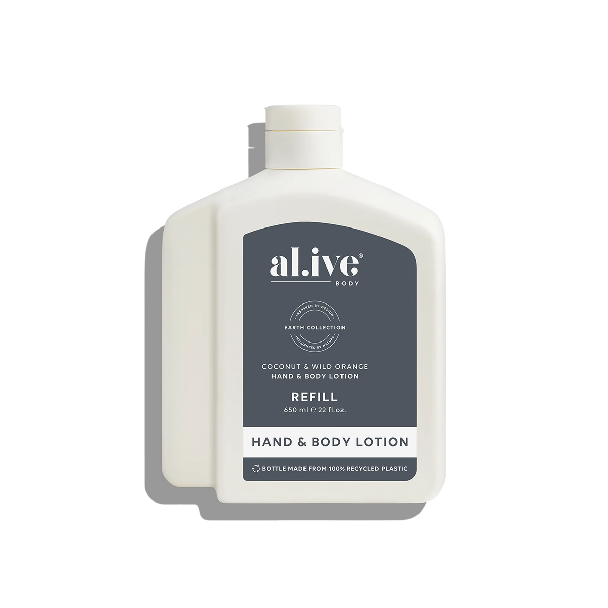 Al.ive lotion refill Coconut & Wild Orange 650mls