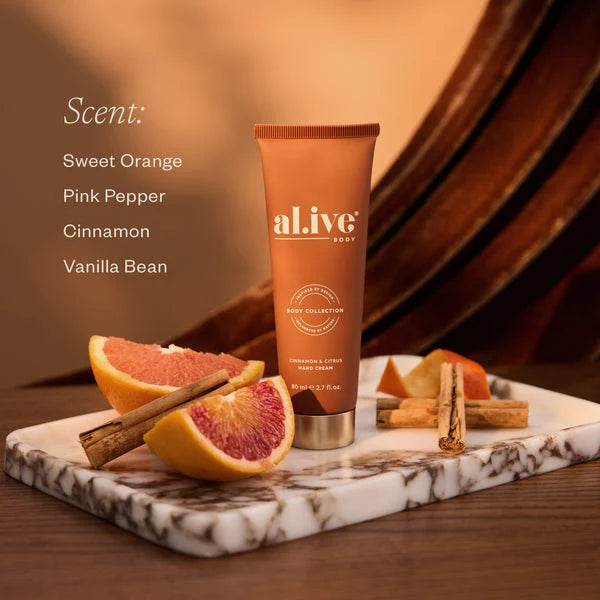 Al.ive hand cream cracker cinnamon & citrus 80ml