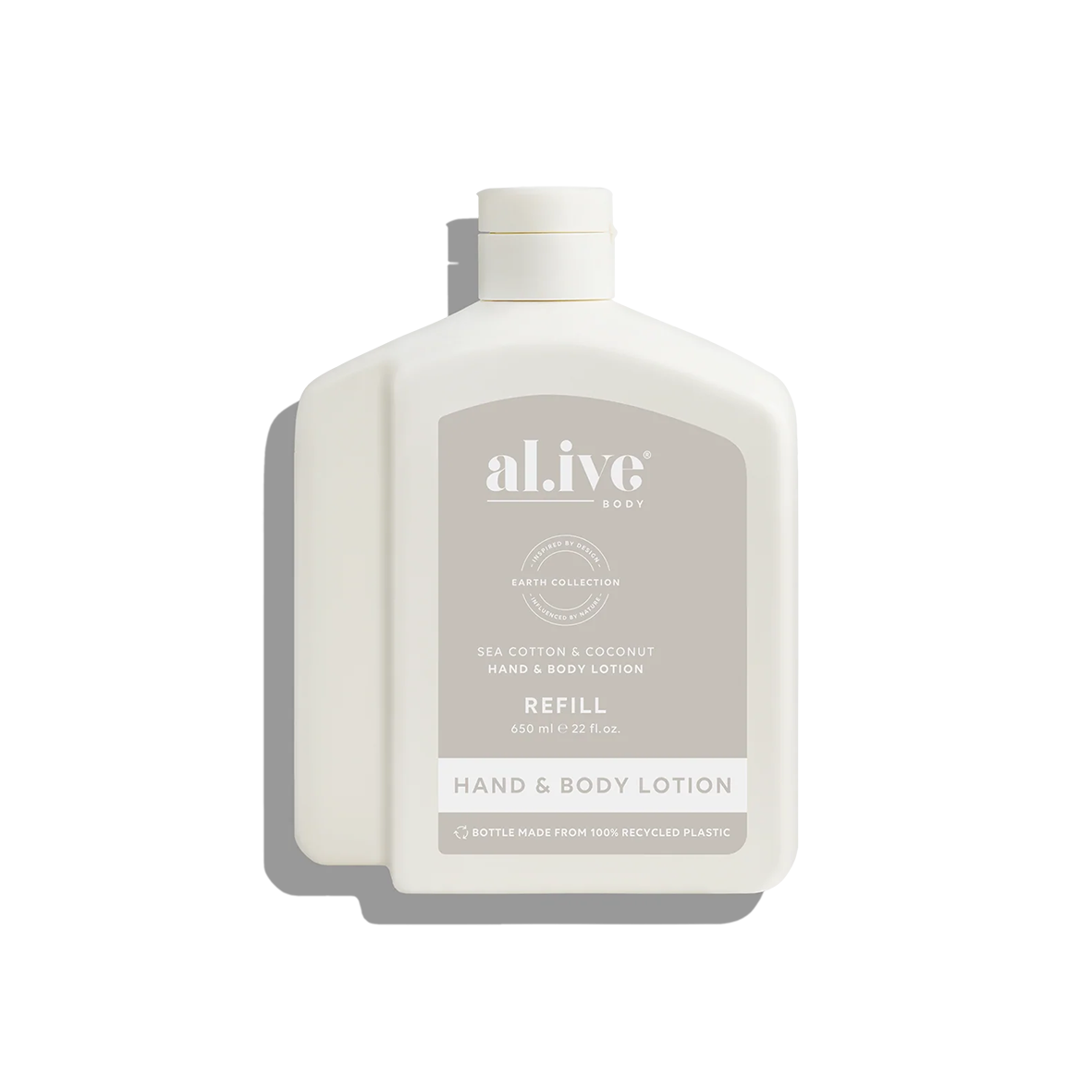 Al.ive lotion refill sea cotton & coconut 650mls