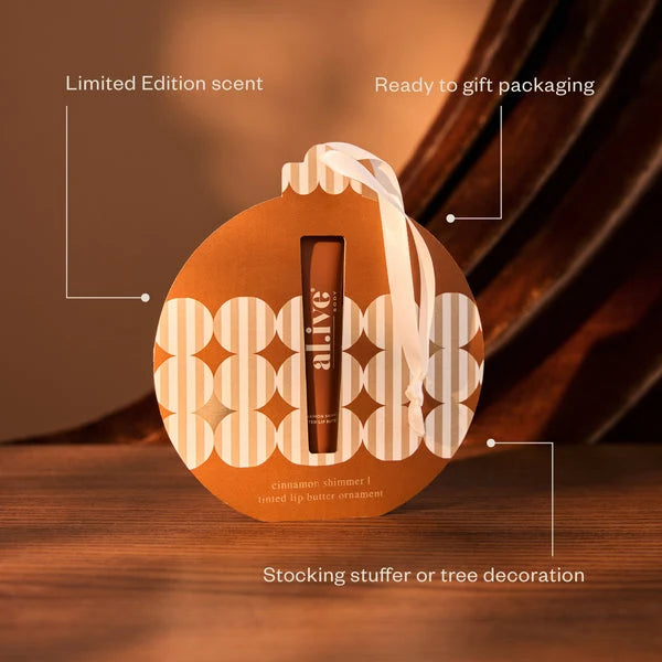 Al.ive tinted lip butter ornament cinnamon & citrus