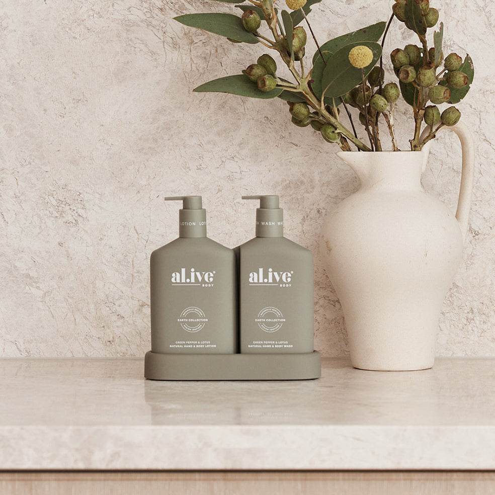 Al.ive wash + lotion duo green pepper & lotus 500ml