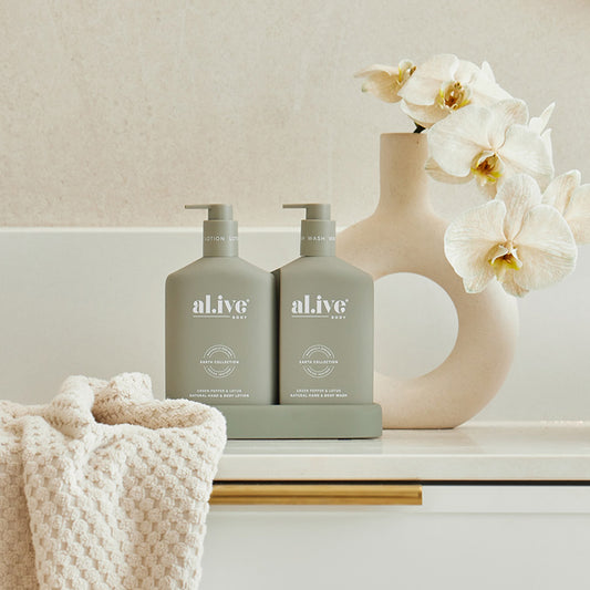 Al.ive wash + lotion duo green pepper & lotus 500ml