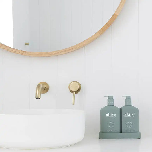 Al.ive wash + lotion duo kaffir lime & green tea 500ml