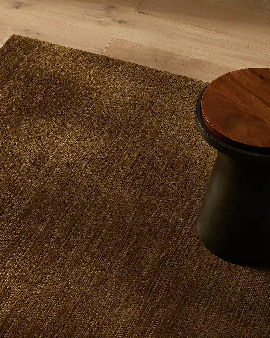 Alessandre NZ wool rug oak moss 200 x 300cm