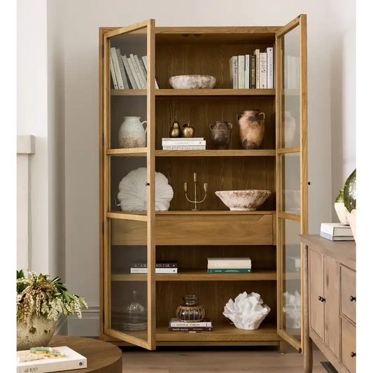 Double door oak cabinet 210cm