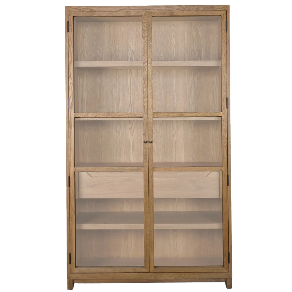 Double door oak cabinet 210cm
