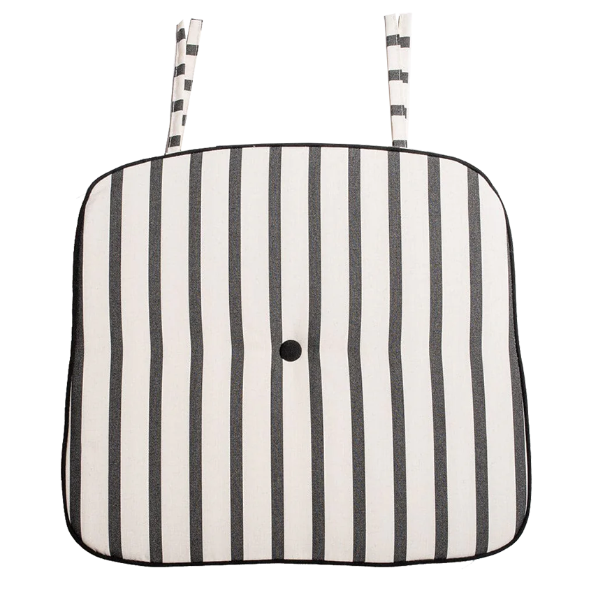 Alfresco outdoor Monaco striped chair cushion 44cm