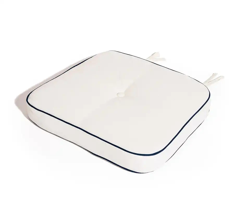Alfresco outdoor chair cushion white 44cm