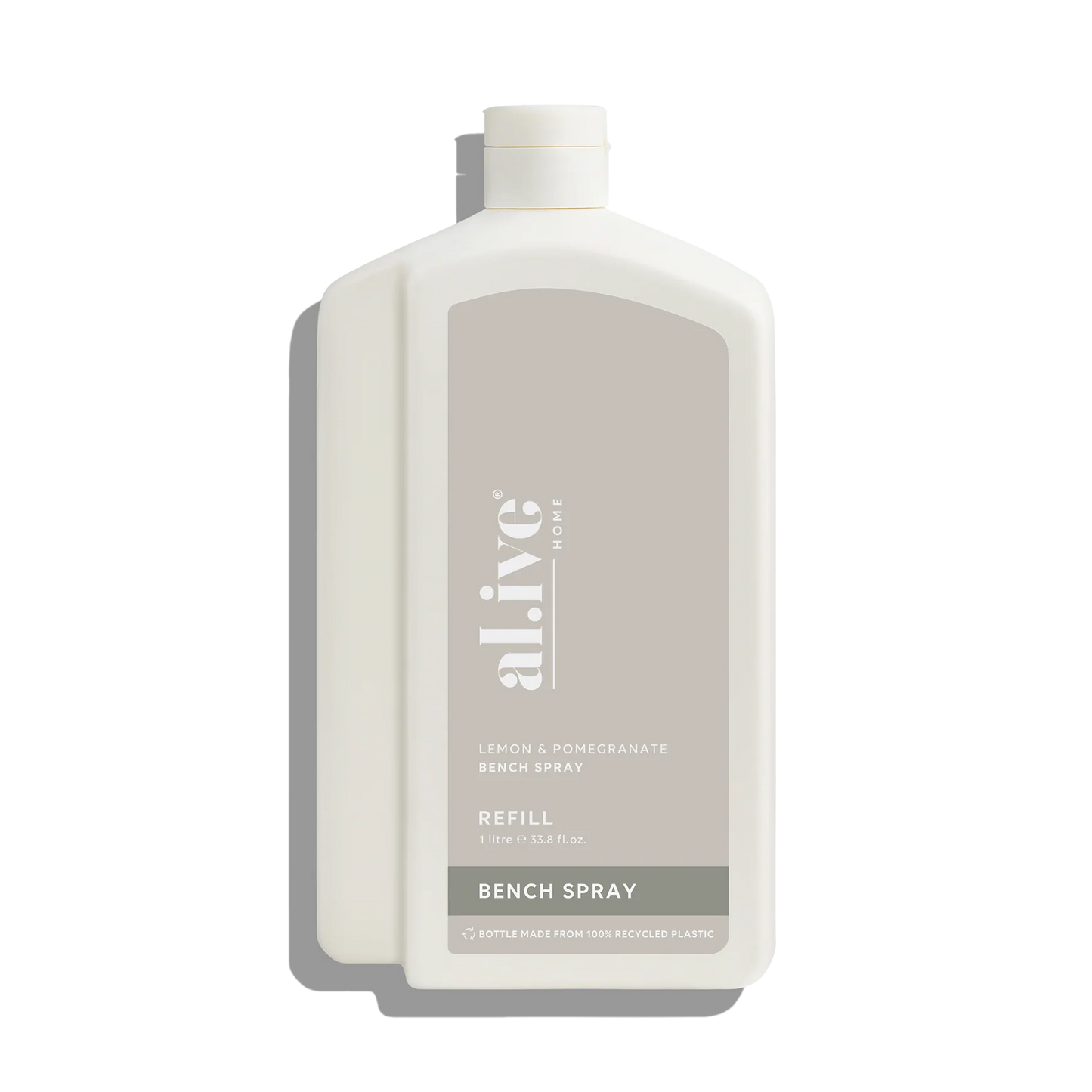 Al.ive kitchen bench spray refill 1000ml lemon & pomegrante