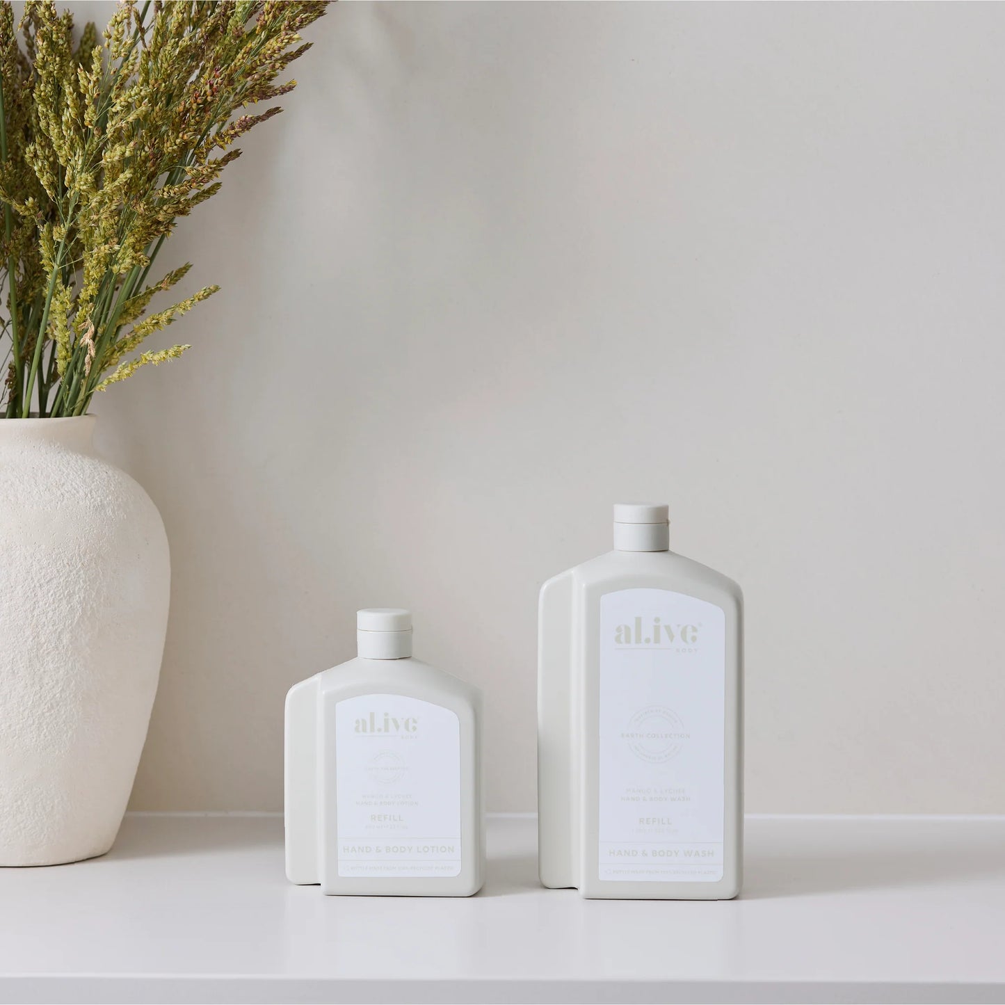 Al.ive hand + body wash refill 1000ml mango & lychee