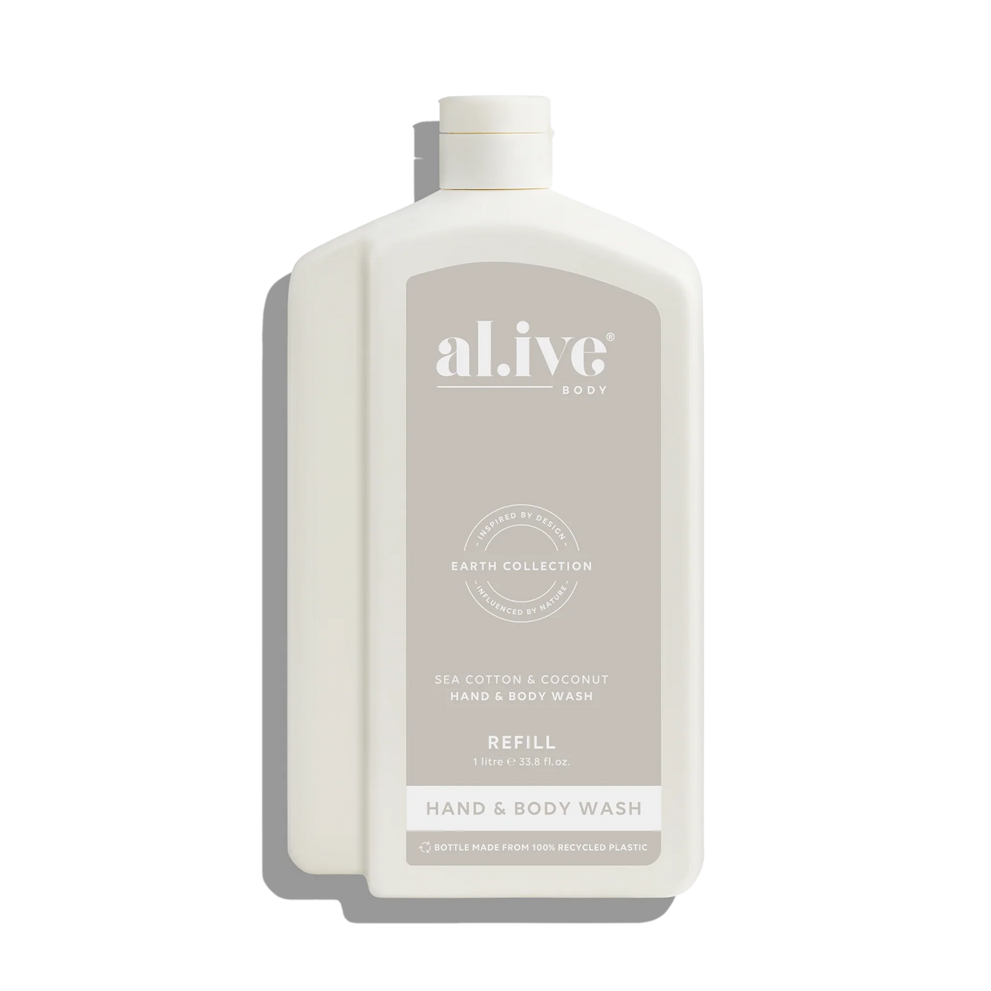 Al.ive hand + body wash refill 1000ml sea cotton & coconut