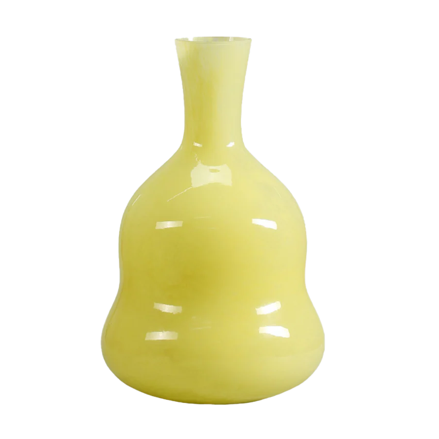 Amelia glass vase yellow 30cm