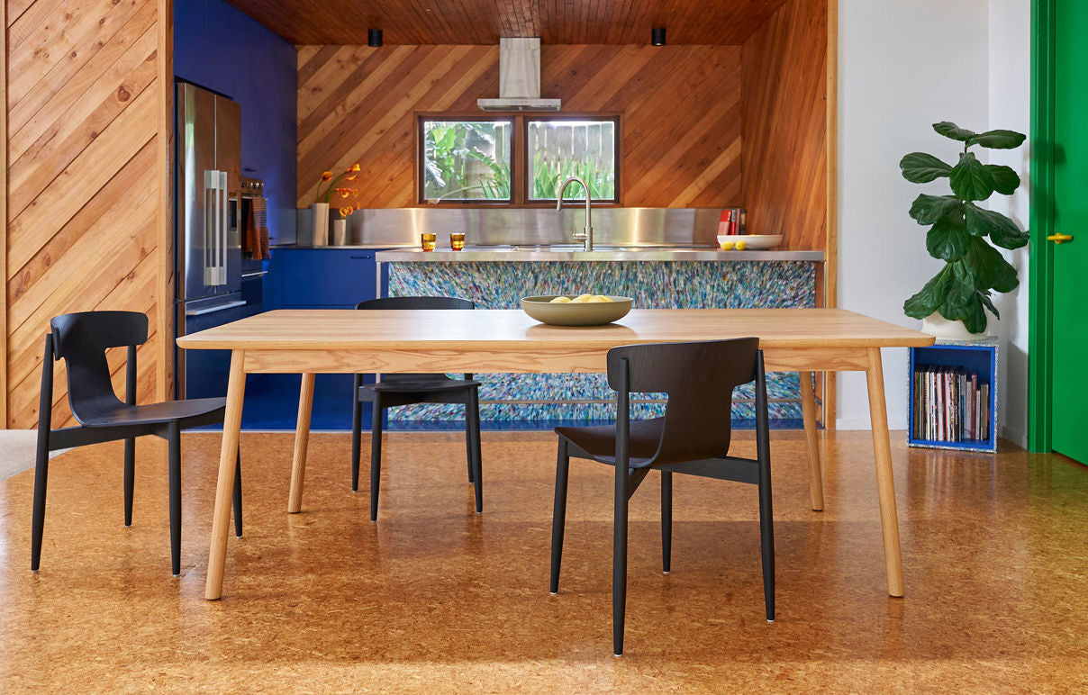 American oak dining table