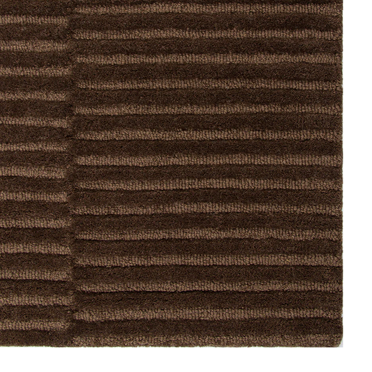 Anni NZ wool rug chocolate