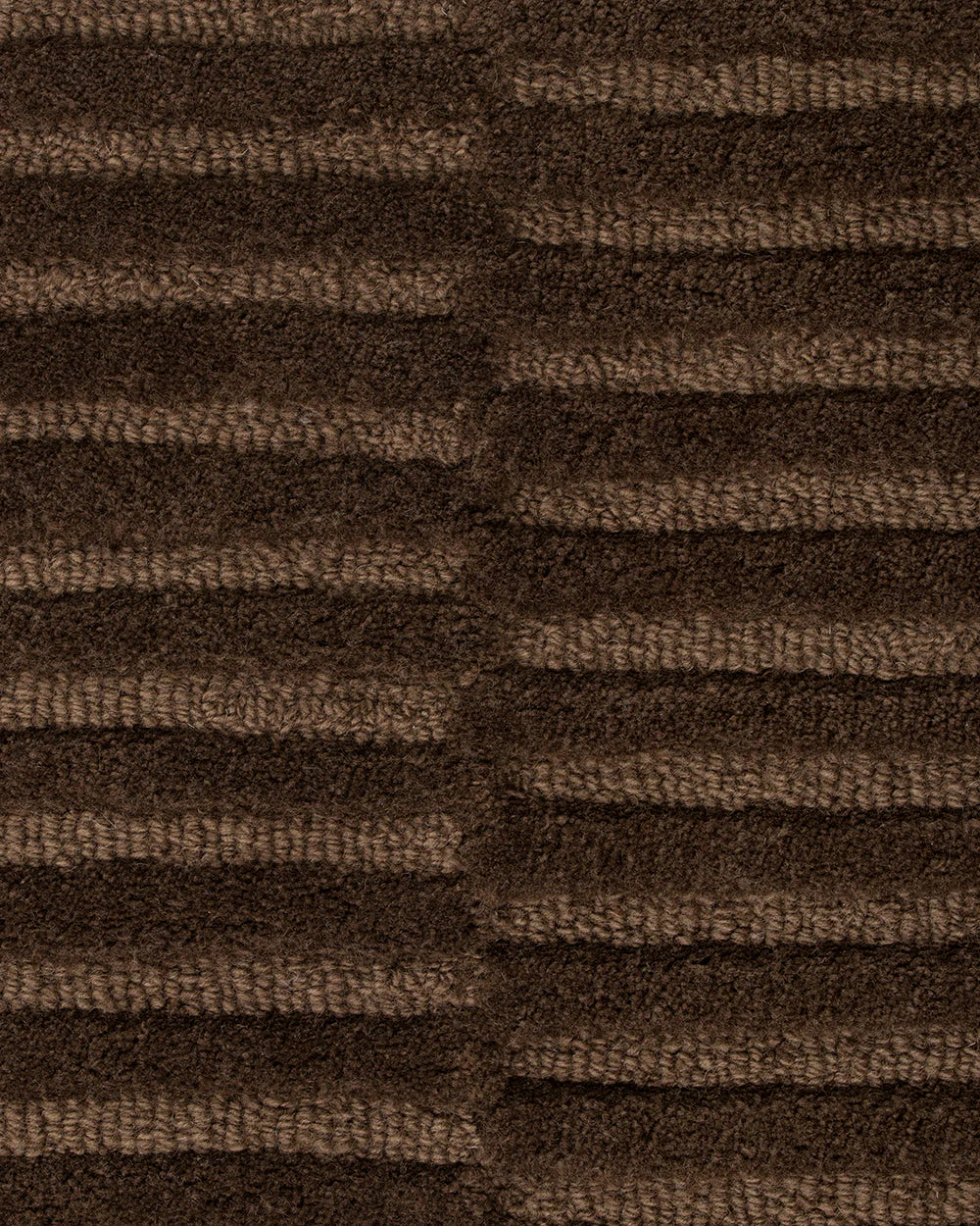 Anni NZ wool rug chocolate