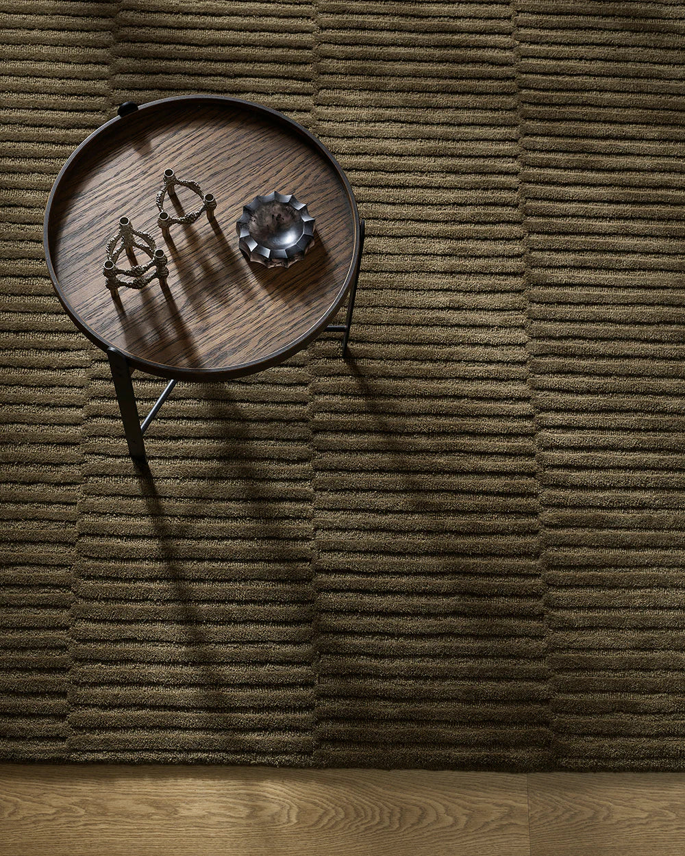 Anni NZ wool rug mangrove