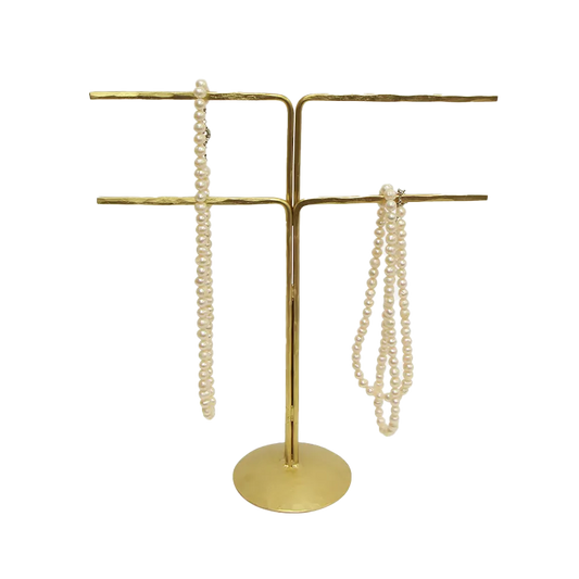 Antique brass jewellery stand