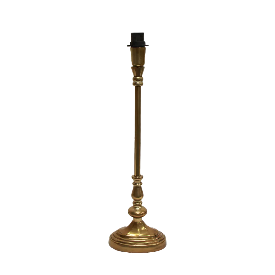 Antique gold finish lamp base
