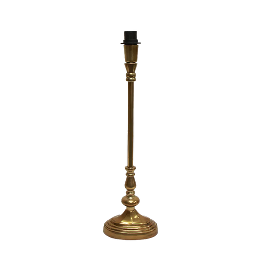 Antique gold finish lamp base