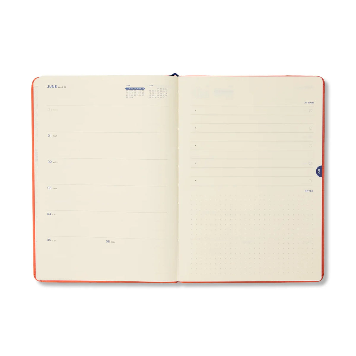 Any day now 2027 weekly diary A5 orange
