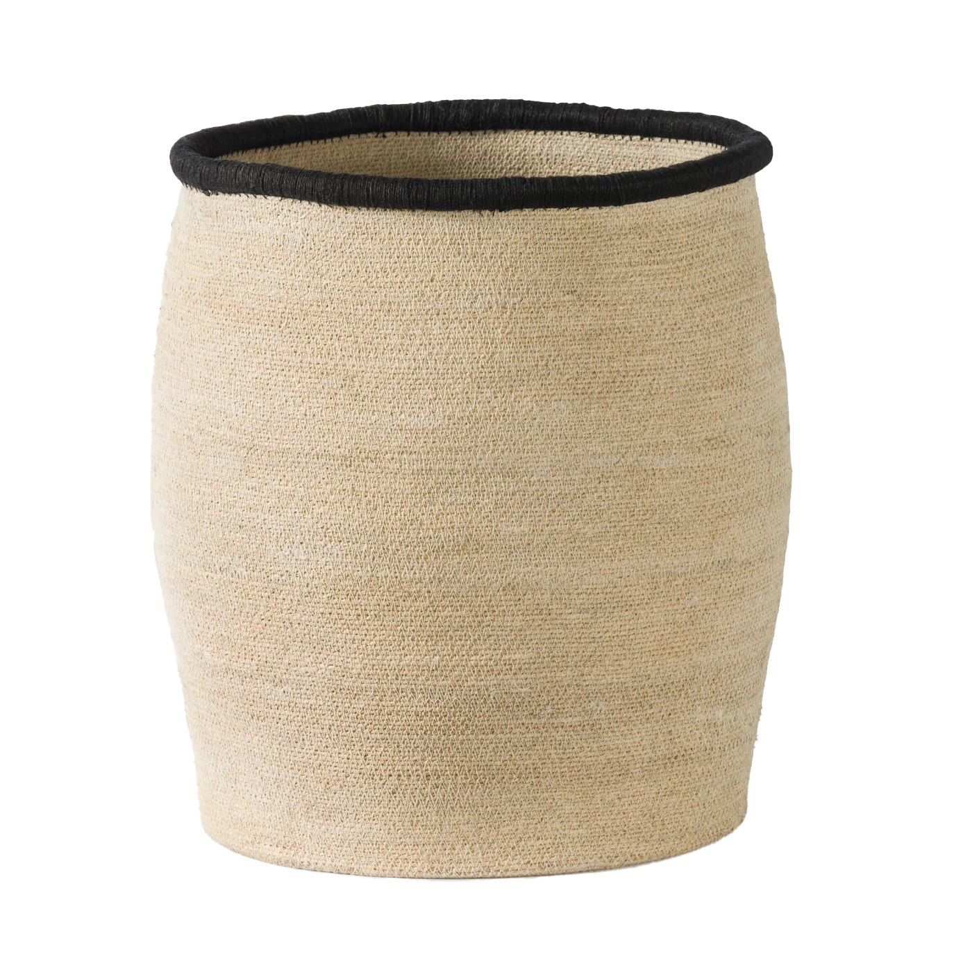 Arena basket natural with black rim 50cm