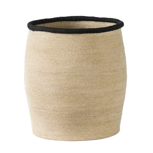 Arena basket natural with black rim 50cm