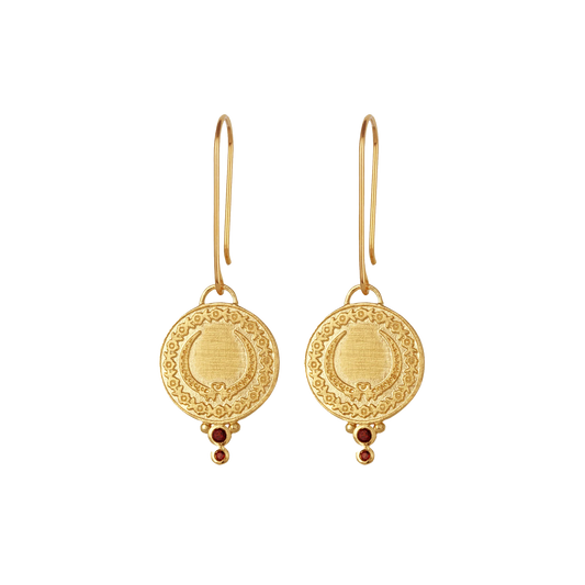 Temple of the Sun Grande earrings gold