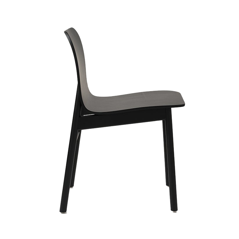 Aspen oak dining chair black