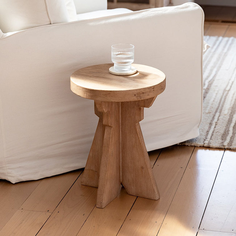 Empire recycled elm side table