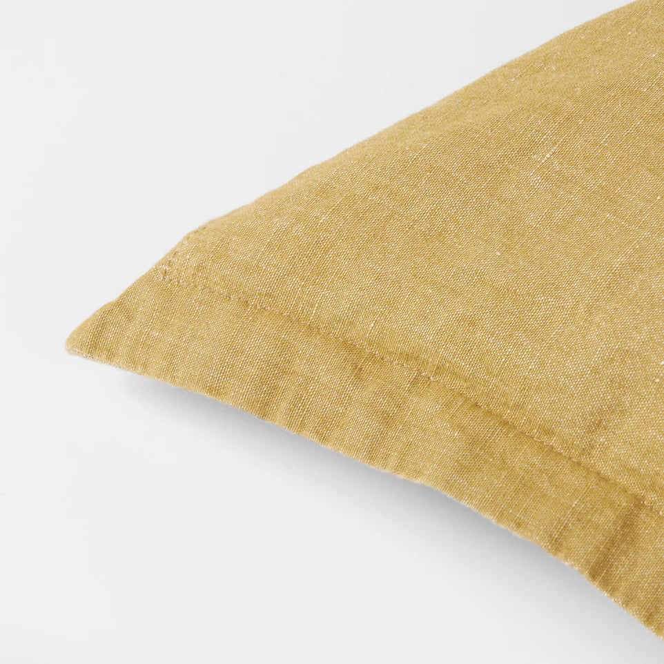 Broste Linn cushion cover 50cm gold