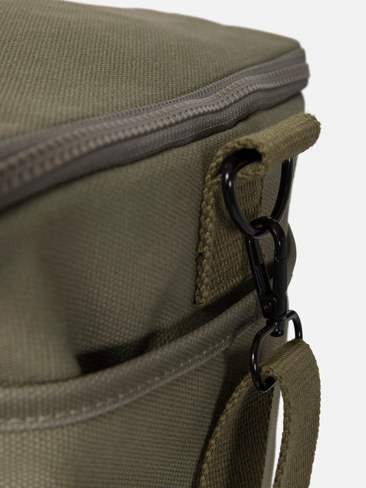 Canvas cooler bag green