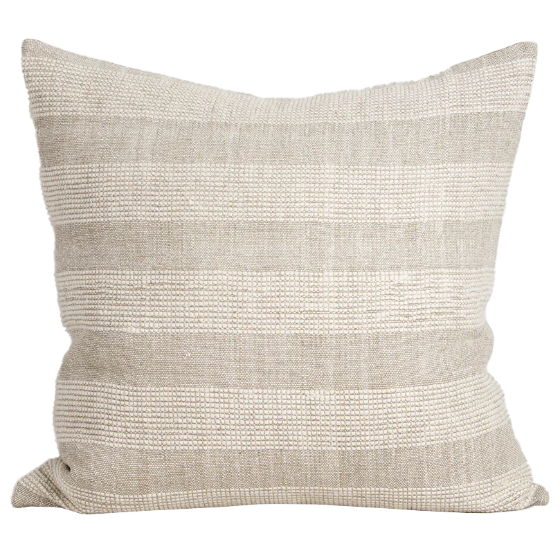 Beaumont linen blend cushion cover 55cm natural