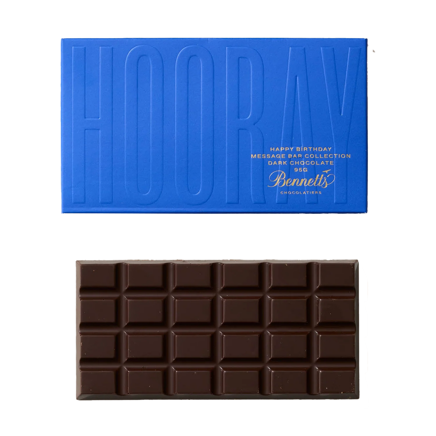 Bennetts Happy Birthday dark chocolate bar