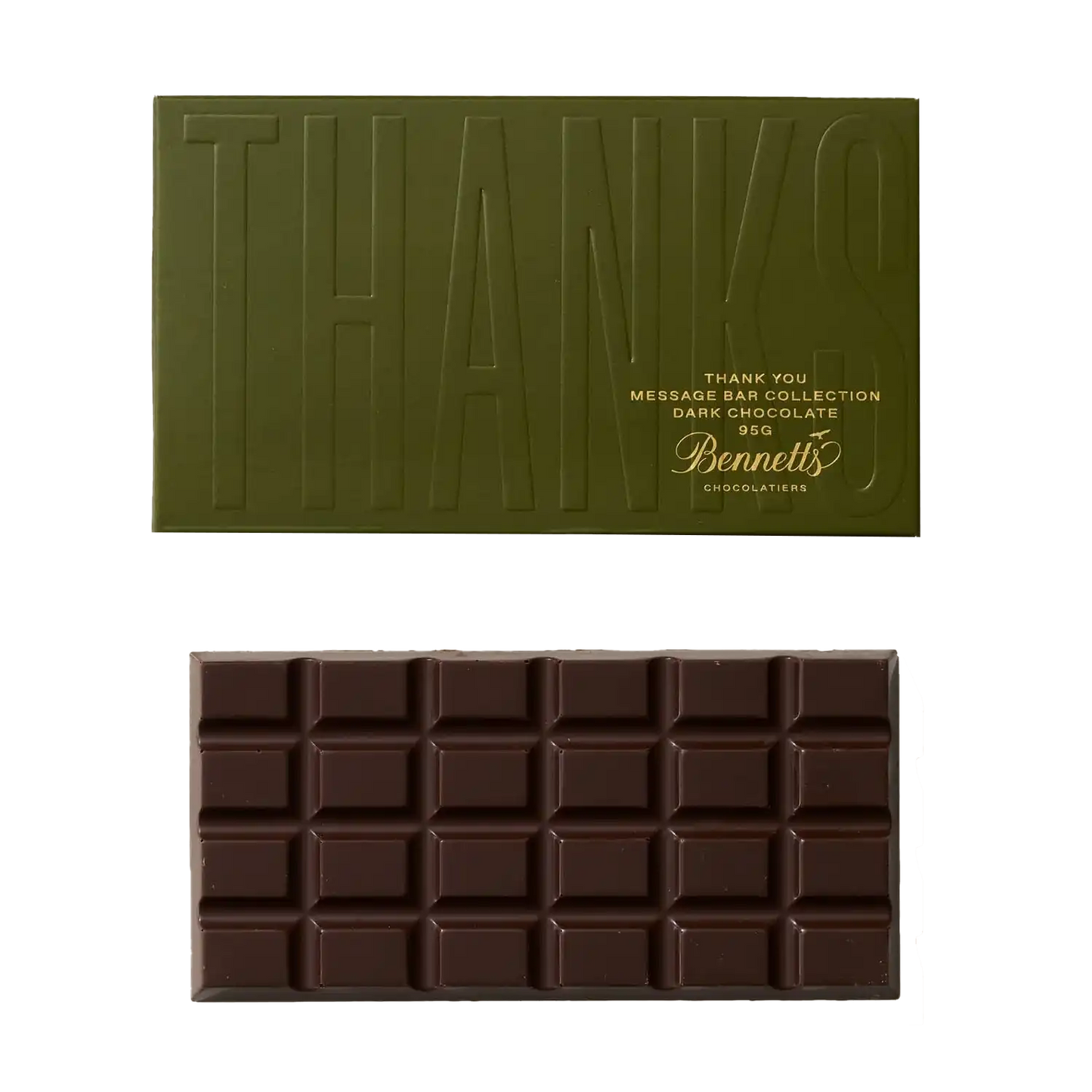 Bennetts thank you dark chocolate bar