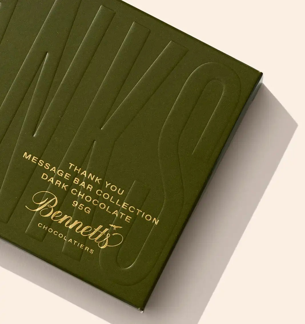 Bennetts thank you dark chocolate bar