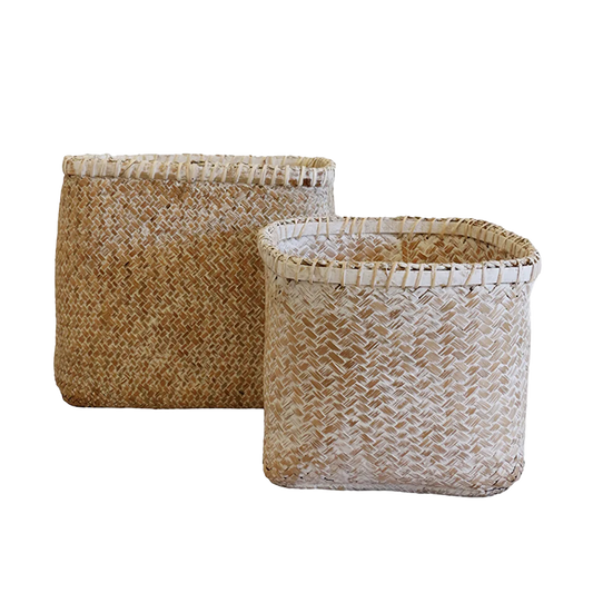 Bermuda basket white washed